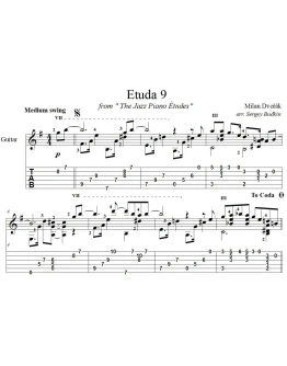 Этюд #9 (Милан Дворжак)_для гитары