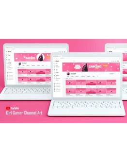 Girl Gamer Youtube Channel Art