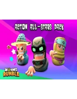 Worms Rumble: DLC Action All-Stars Pack (Steam KEY)