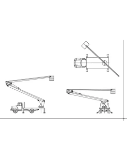 Динамический блок автоподъемника АГП-22 в формате dwg