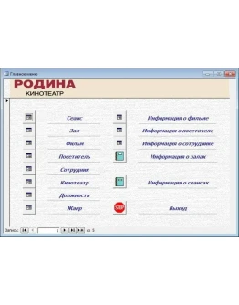 База данных Кинотеатр.mdb