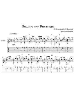 Под музыку Вивальди - для гитары