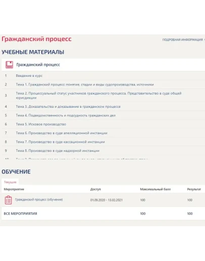 Гражданский процесс Ответы (Тесты Синергия)