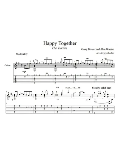 Happy Together (The Turtles) - для гитары