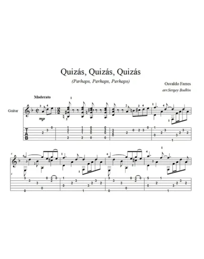 Quizs, Quizs, Quizs - для гитары