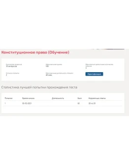 Конституционное право.Тест Синергия 2021г