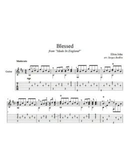 Blessed (Элтон Джон) - для гитары