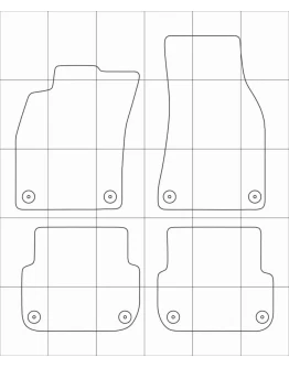Audi A6 (C6) (04-08) Электронные лекала автоковриков
