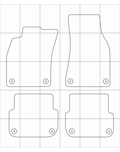 Audi A6 (C6) (04-08) Электронные лекала автоковриков