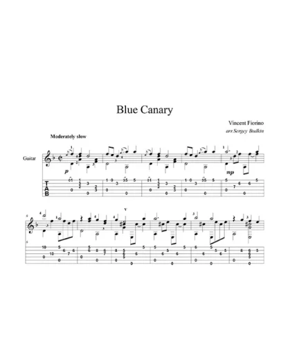 Blue canary - для гитары