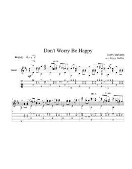 Don't Worry Be Happy (Бобби Макферрин) для гитары Don't Worry Be Happy (Бобби Макферрин) для гитары