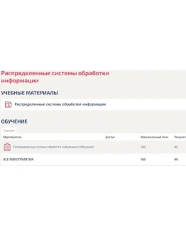 Распределенные системы обработки информации Синергия Распределенные системы обработки информации Синергия