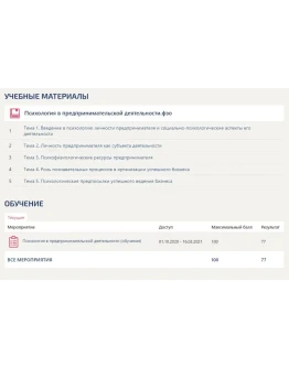 Психология в предпринимательской деятельности Ответы Психология в предпринимательской деятельности Ответы