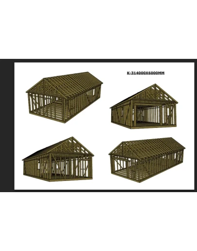 Проект каркасного ангара с комнатой для персонала Проект каркасного ангара с комнатой для персонала