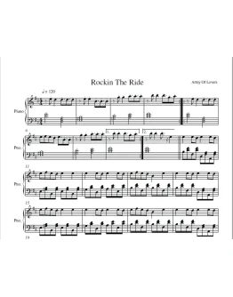Army Of Lovers - Rockin The Ride (ноты для фортепиано)