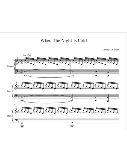 Army Of Lovers - When The Night Is Cold (ноты ф-но)