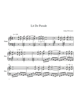 Army Of Lovers - Lit De Parade (ноты для фортепиано)