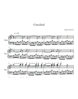 Army Of Lovers - Crucified (ноты для фортепиано)