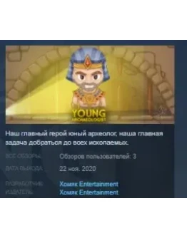 Young Archaeologist STEAM KEY REGION FREE GLOBAL