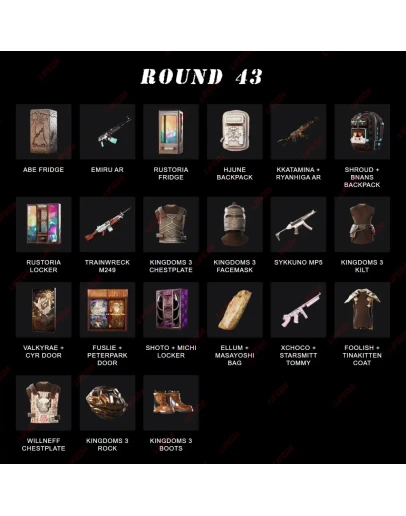 РАСТ ПРЕДМЕТЫТВИЧ ДРОПЫРаунды 43+44 27 СКИНОВ