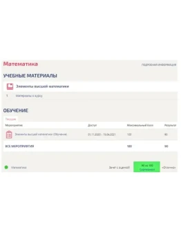 Элементы высшей математики тест Синергия ответы (90)