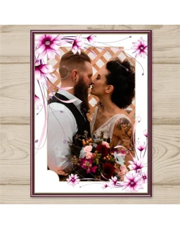 Шаблон фото рамки для свадьбы 1