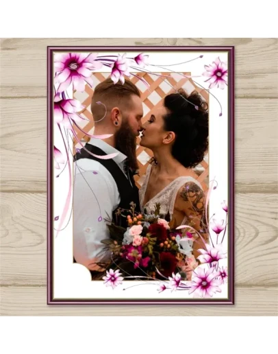 Шаблон фото рамки для свадьбы 1