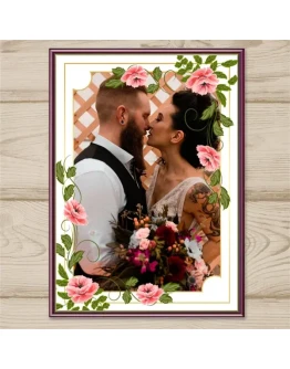 Шаблон фото рамки для свадьбы 4