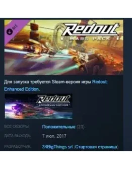 Redout - Mars Pack DLC STEAM KEY REGION FREE GLOBAL