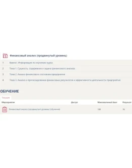 Финансовый анализ ответы Синергия (продвинутый тест) Финансовый анализ ответы Синергия (продвинутый тест)