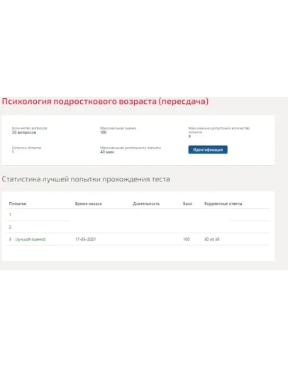 Психология подросткового возраста.Тест Синергия 2021г