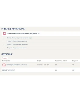 Ознакомительная практика Синергия (ППО_ПиПНОО)