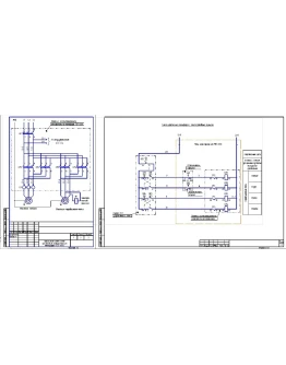 Схема управления тельфером ТЭ1-ххх с пола