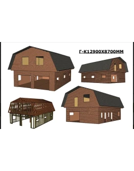 Проект каркасной автомойки либо СТО 12900х8700мм