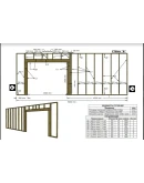 Проект каркасной автомойки либо СТО 12900х8700мм
