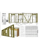 Проект каркасного дома 4000х8000мм двухэтажный дом Проект каркасного дома 4000х8000мм двухэтажный дом