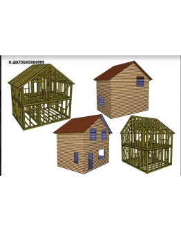 Проект каркасного дома 6750х5000мм для дачи и ПМЖ