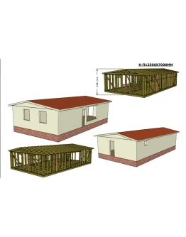 Проект каркасного дома 12500х7000мм