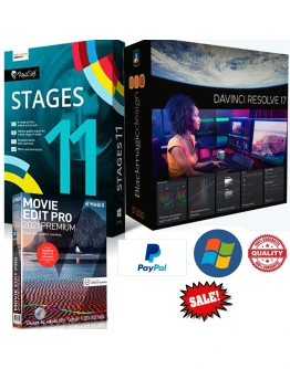 Blackmagic DaVinci ResolveStudio, AquaSoft, Movie Edit Blackmagic DaVinci ResolveStudio, AquaSoft, Movie Edit