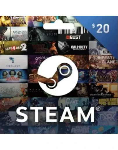 STEAM WALLET GIFT CARD 20 USD (US ACCOUNT)