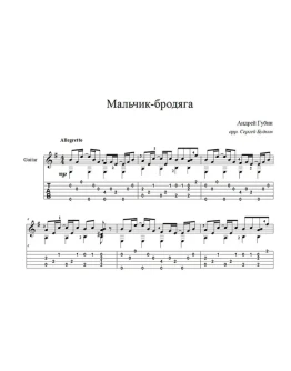 Мальчик-бродяга (Андрей Губин) для гитары