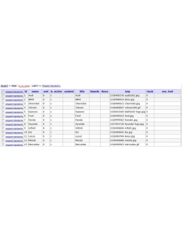 База подбора запчастей ТО по авто (50775 деталей)