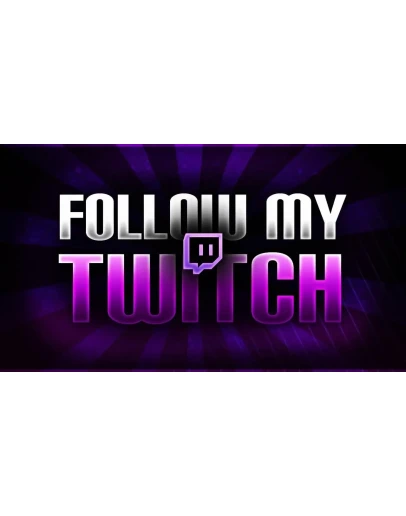 TWITCH 400 Фолловеров на Ваш Твич канал