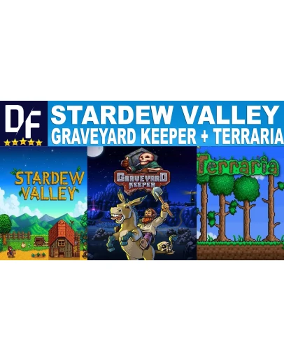Stardew Valley + Graveyard Keeper + Terrariaна 90 дней