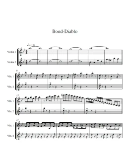 BOND 'DIABLO' (ноты скрипичный дуэт)