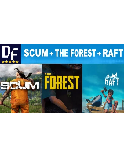 SCUM + The Forest + RAFT STEAM аккаунт