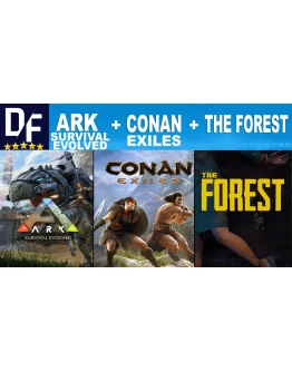 Ark Survival Evolved + Conan Exiles + The Forest STEAM