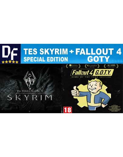 TES V: Skyrim Special + Fallout 4 GOTY STEAMна 90 дней