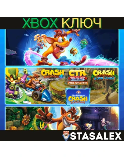 CRASH BANDICOOT НАБОР QUADRILOGY XBOX ONE,SERIES XS CRASH BANDICOOT НАБОР QUADRILOGY XBOX ONE,SERIES XS