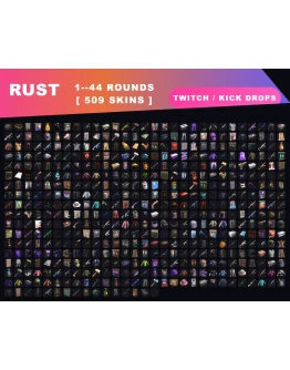 РАСТ СТИМ АККТВИЧ КИК ДРОПЫ509 ПРЕДМЕТОВ 1-44 раунды